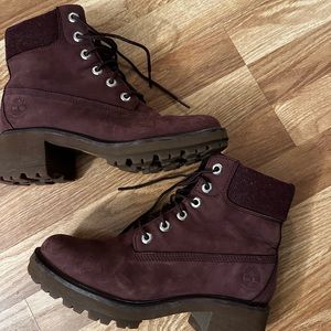 Timberland boots in gently used conditions, perfect for winter